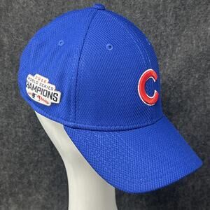 New Era Baseball Cap Fitted Medium Large Chicago Cubs 2016 World Series Blue